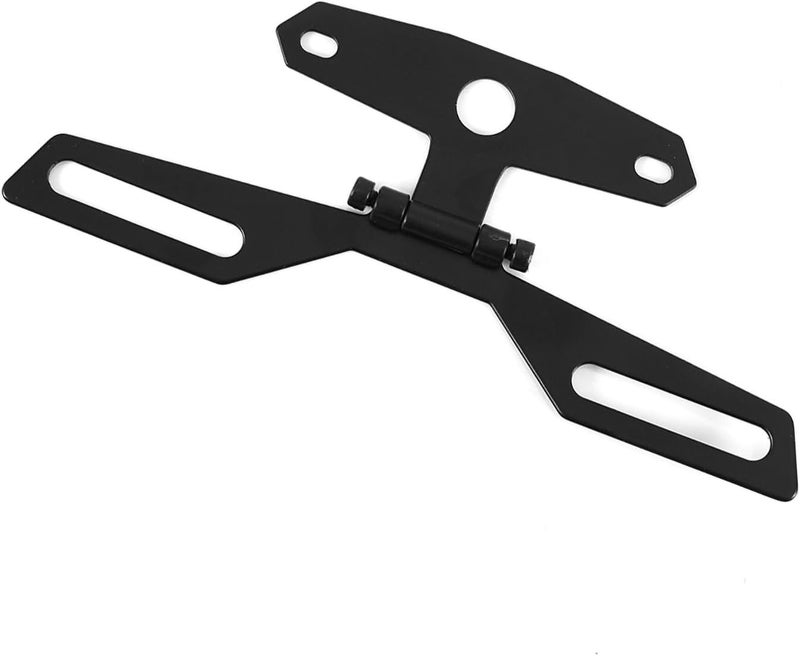 GLOGLOW Folding License Plate Tail Light Bracket Mount, Aluminum Alloy, Easy Installation, Perfect for Motorcycle and ATV - Image 2
