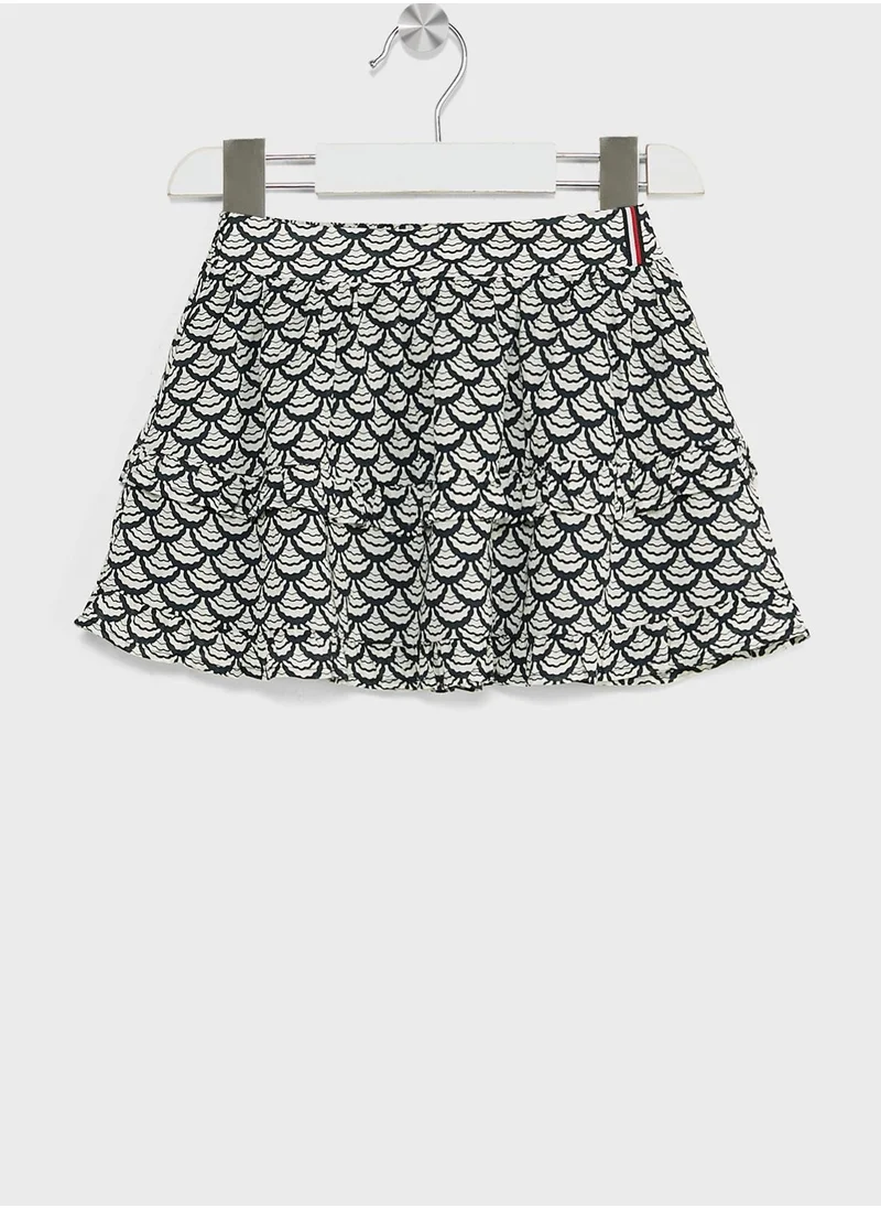 TOMMY HILFIGER Kids Printed Midi Skirt