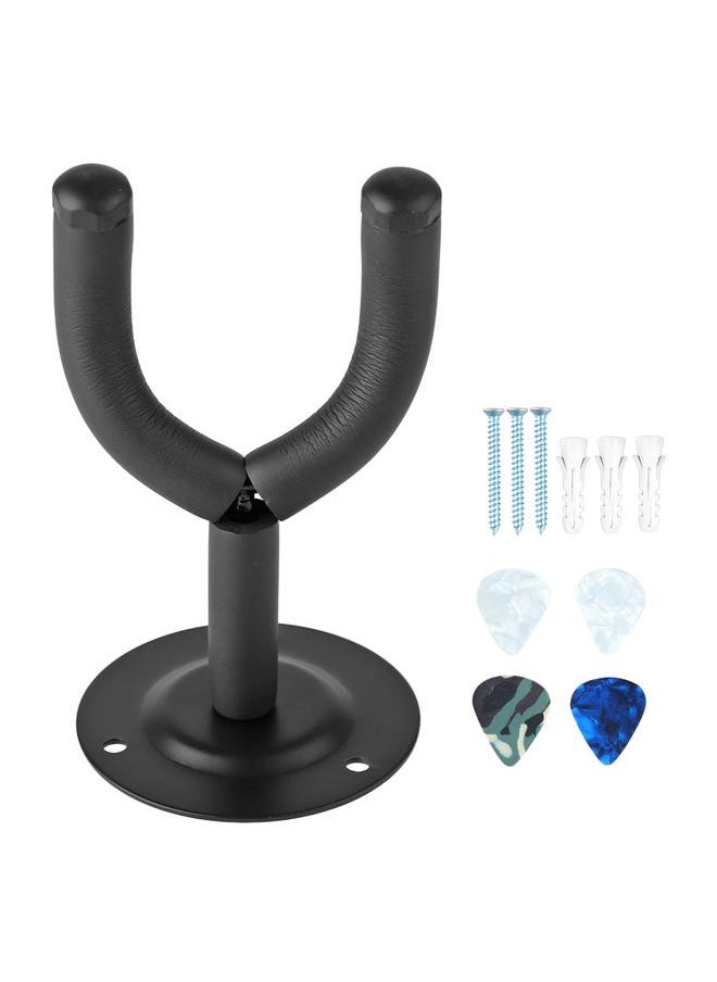 Thoraya Guitar Holder Hanger Kit with 4 Picks Wall Mounted Electric Guitar Hook Hanger for Home  - Image 1