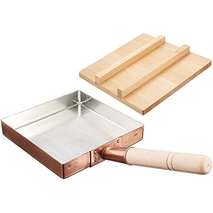 TIKUSAN Japanese TamagoyakiOmelette Copper Pan 59 X 59 Inch - Image 1
