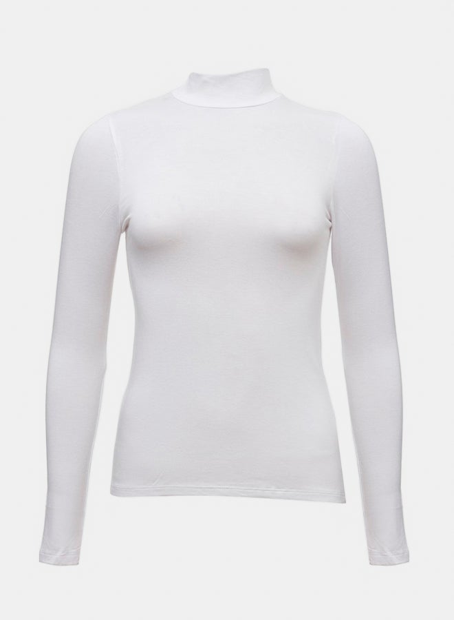 Carina High Neck Long Sleeves Top (Cookies) - Image 1