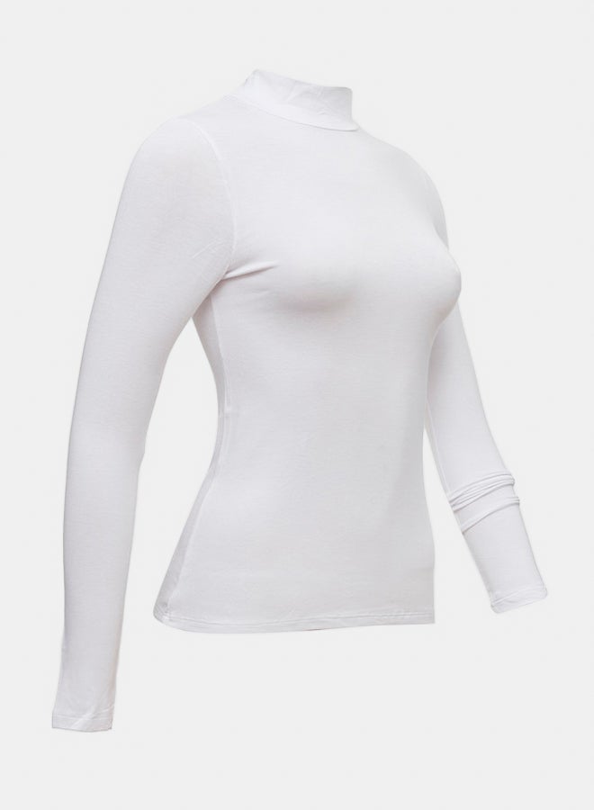 Carina High Neck Long Sleeves Top (Cookies) - Image 2