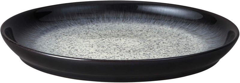 Denby Denby  Halo Coupe Dinner Plates Set of 2  Reactive Glaze Dishwasher Microwave Safe Crockery 26cm  Black Grey Ceramic Stoneware Tableware  Chip  Crack Resistant  - Image 3