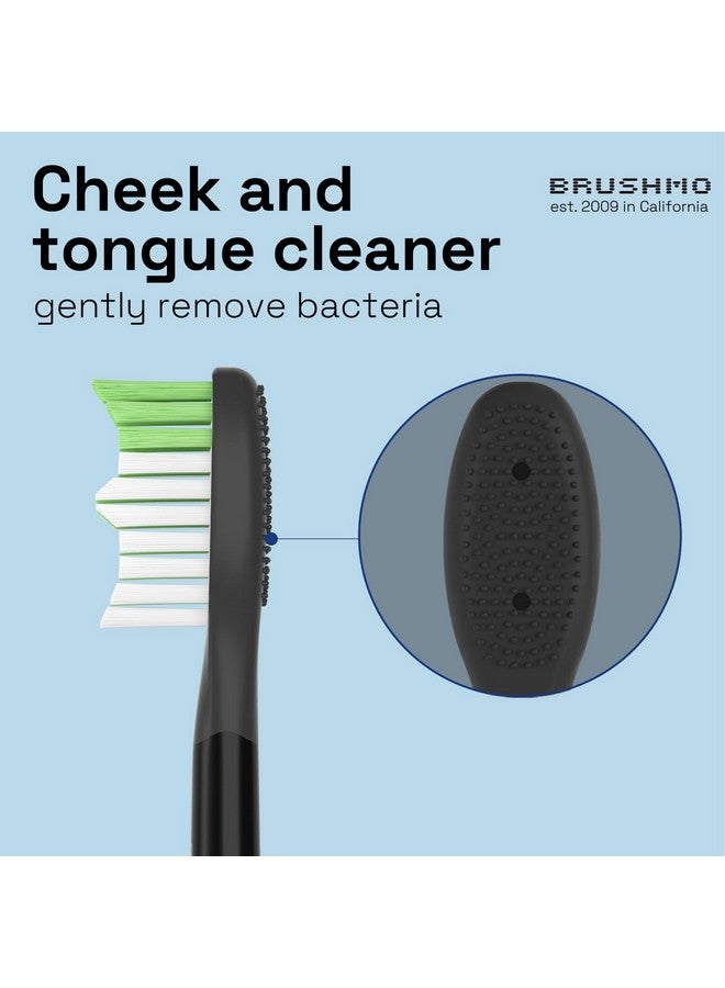 Brushmo Replacement Toothbrush Heads Compatible With Philips Sonicare One Toothbrush For Hy120006 Shadow Black Bh102206 Brush Head (Shadow Black) 4 Pack - Image 5