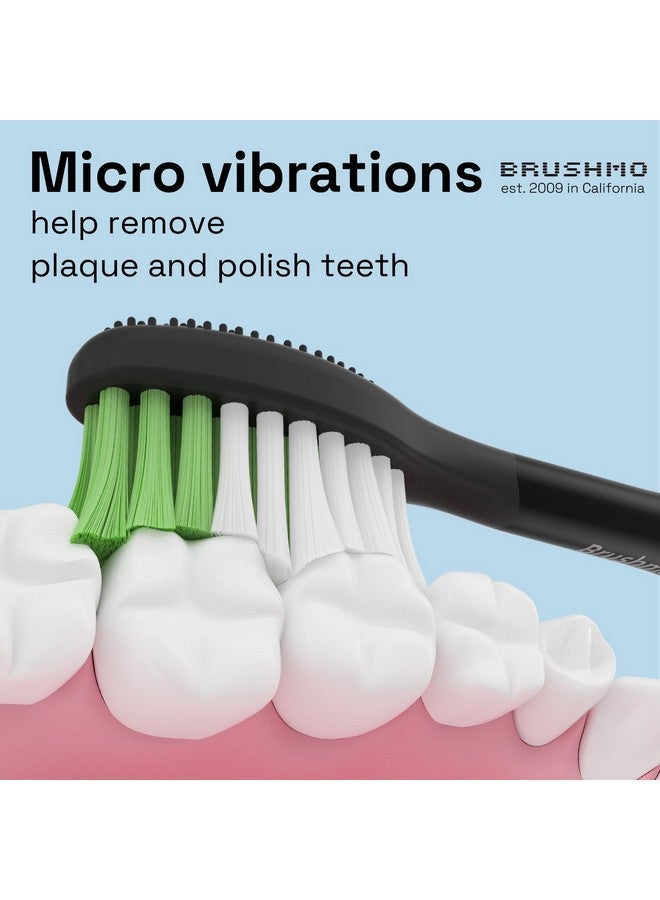 Brushmo Replacement Toothbrush Heads Compatible With Philips Sonicare One Toothbrush For Hy120006 Shadow Black Bh102206 Brush Head (Shadow Black) 4 Pack - Image 3