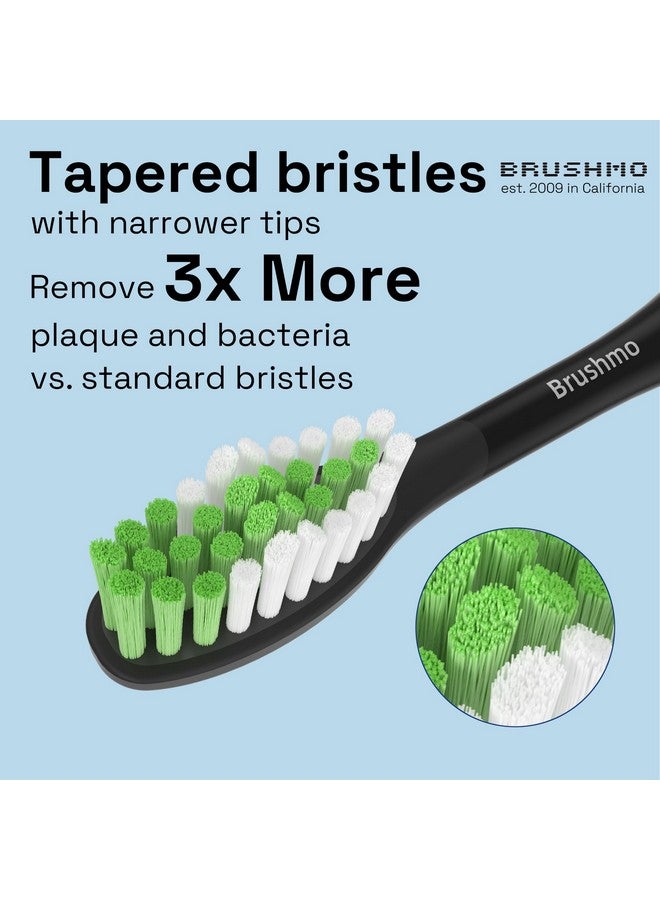 Brushmo Replacement Toothbrush Heads Compatible With Philips Sonicare One Toothbrush For Hy120006 Shadow Black Bh102206 Brush Head (Shadow Black) 4 Pack - Image 4