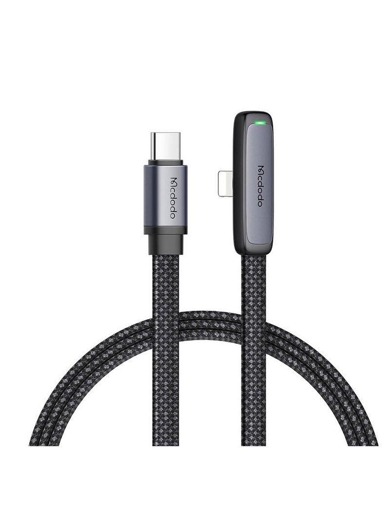 Mcdodo CA-3350 USB to USB-C Angle Cable 1.2m Black - Image 2