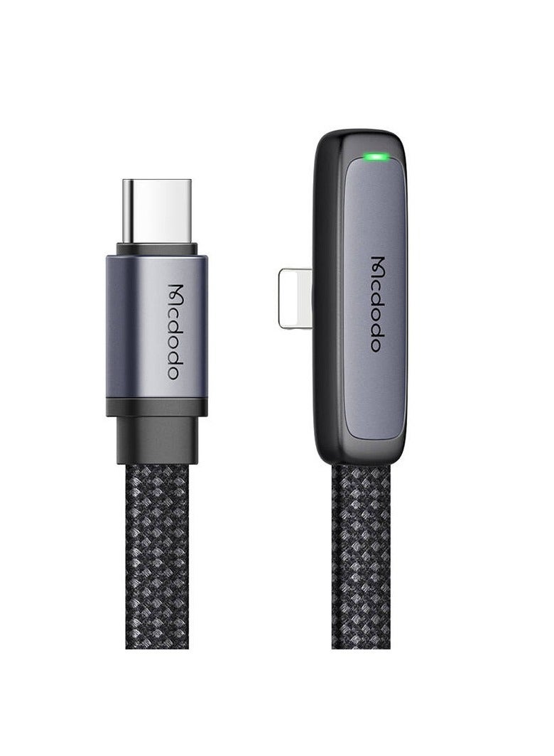 Mcdodo CA-3350 USB to USB-C Angle Cable 1.2m Black - Image 3
