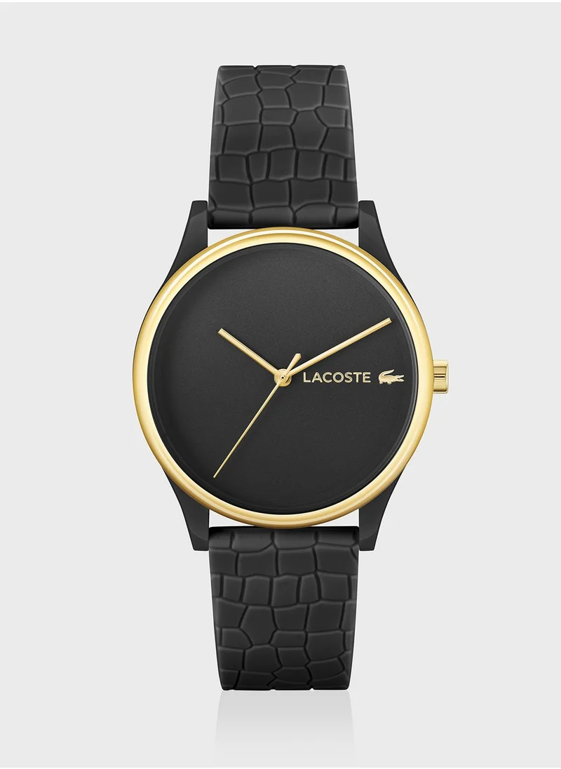 LACOSTE Crocodelle Silicone Strap Analog Watch