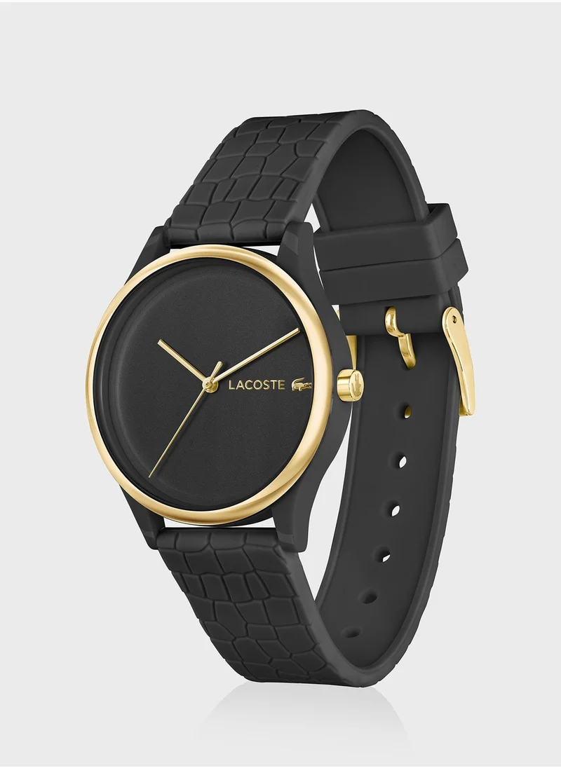 LACOSTE Crocodelle Silicone Strap Analog Watch