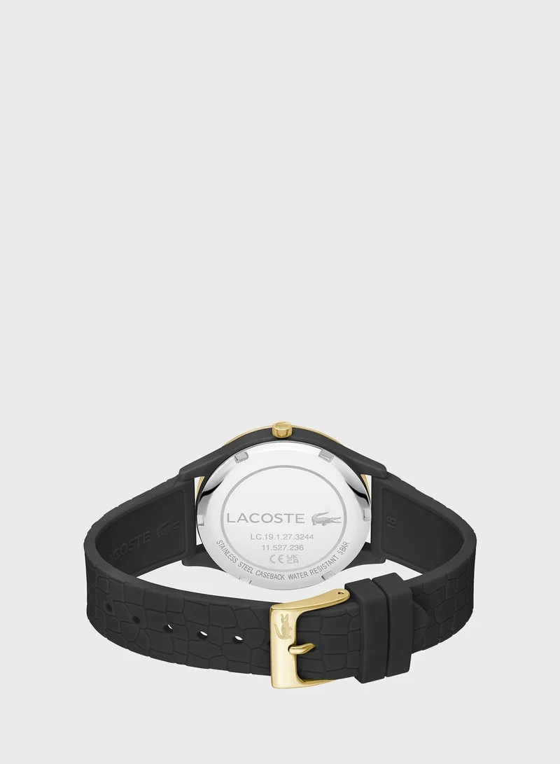 LACOSTE Crocodelle Silicone Strap Analog Watch