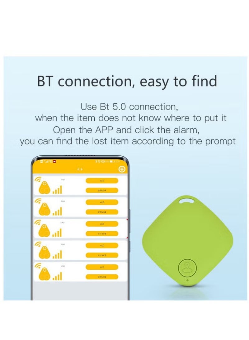 Arabest 5 Pack Key Finder Bluetooth Tracker Smart Item Locator Tracking Luggage Tracker GPS Anti Lost Bluetooth Phone Tracking Device App Control Item Finders with Ropes for Wallet Kids Dog Remote  - Image 5