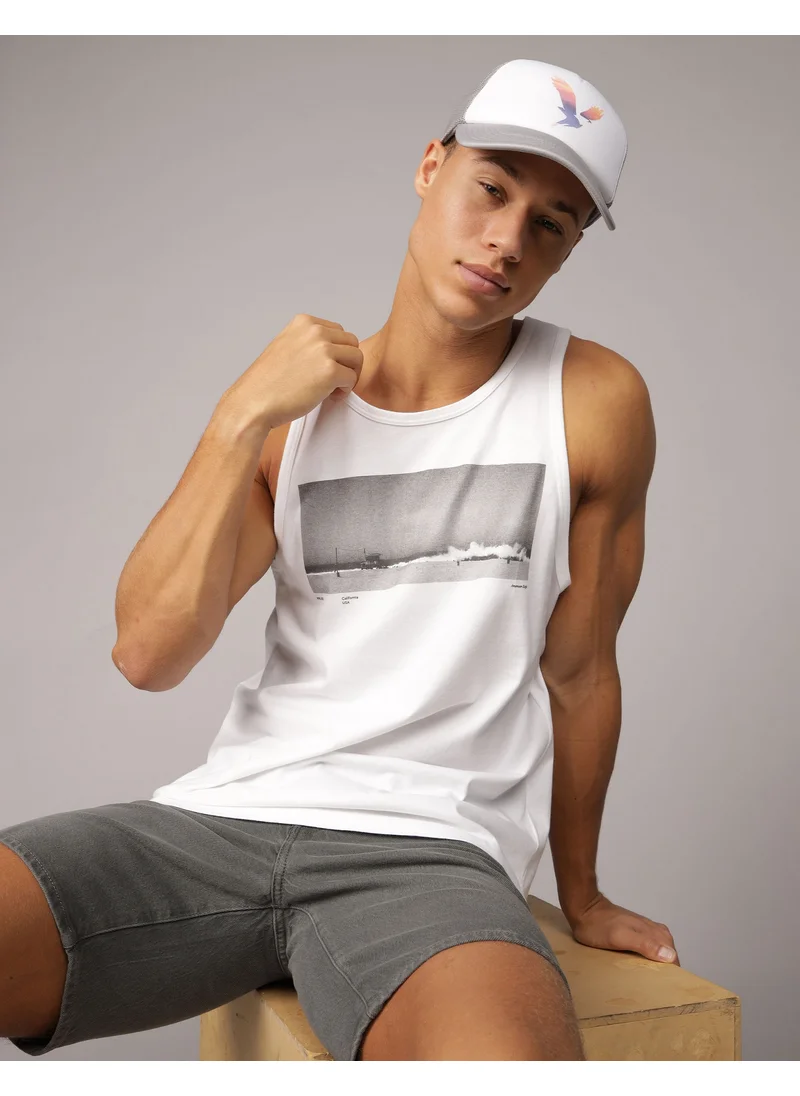 American Eagle AE Photo Graphic Tank Top