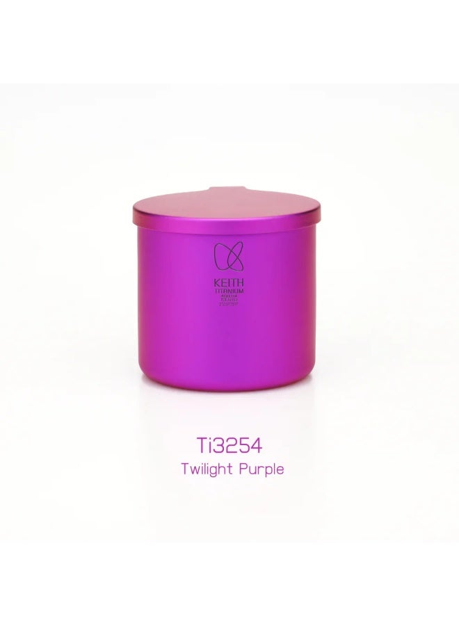 KEITH Titanium CC Colorful Mug Twilight Purple, Double-Wall Titanium Coffee Mug 400ml Lightweight Thermal Cup - Image 1