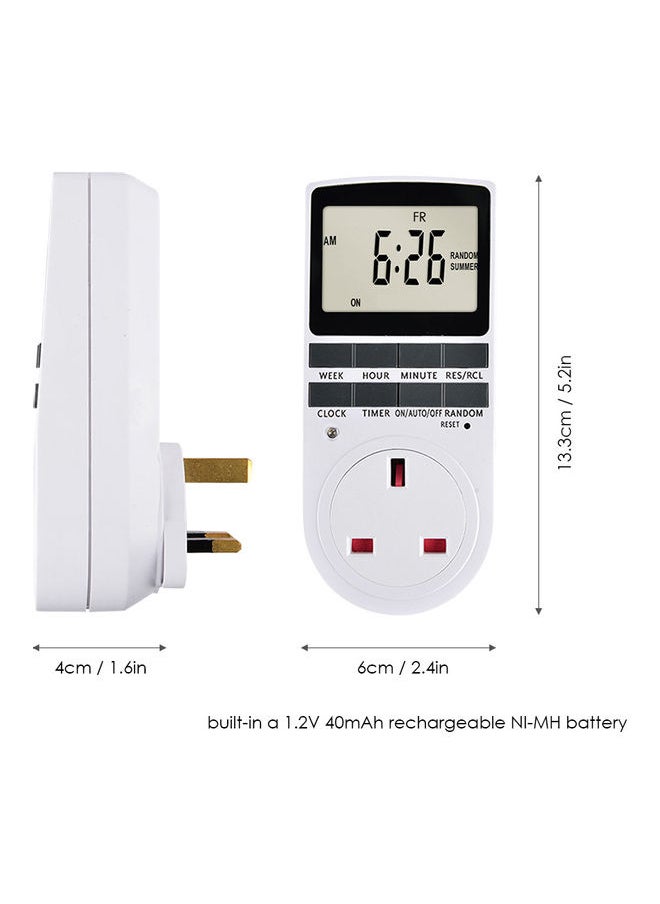 Generic 2-Piece Digital Plug-In Timer Socket Set White  - Image 5