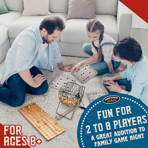 Front Porch Classics State Fair Bingo Deluxe Edition - Craftsmanship for an Authentic Retro-Style Experience - Intergenerational Fun for Friends and Family, 10x11x14 in - Image 3