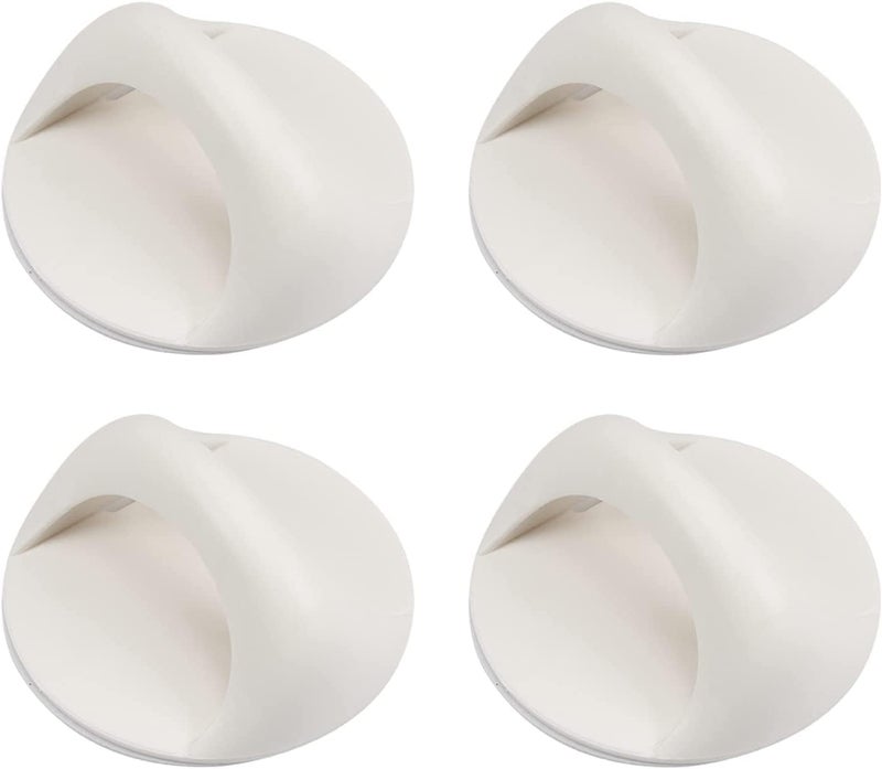 KESESU KESESU KnobsPull Handles SelfStick InSelfStick Instant Cabinet Drawer Handle Helper Cabinet Drawer Handle Helper Size 65 CM Dia Stick Knobs 6 White 
