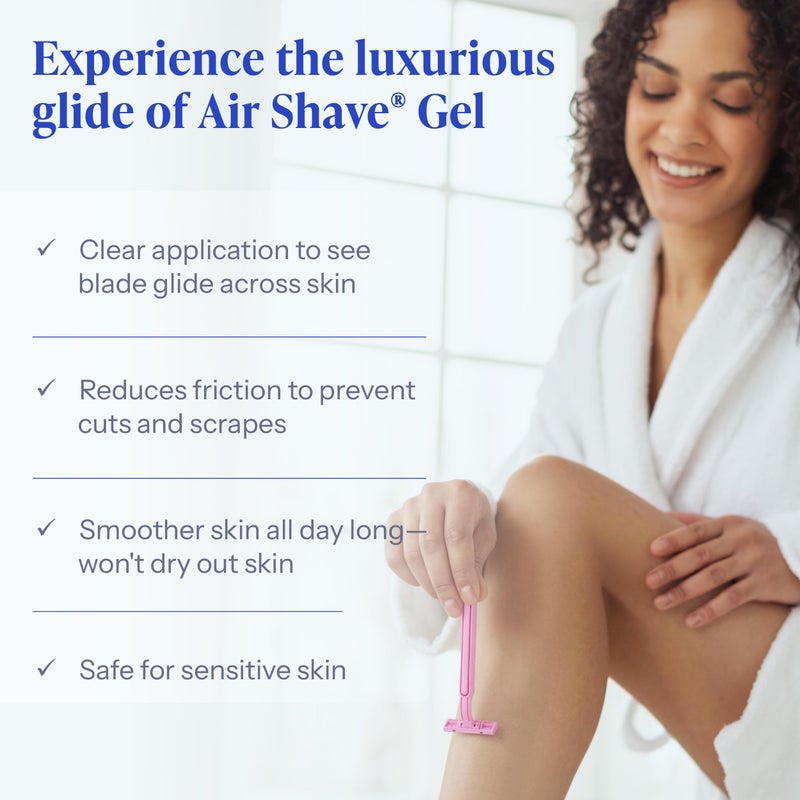 Tend Skin Air Shave Gel Advanced Hydrating & Moisturizing Formula, Provides Natural Protection, Silky Smooth Skin & Seamless Hair Removal, 8 Oz - Image 3