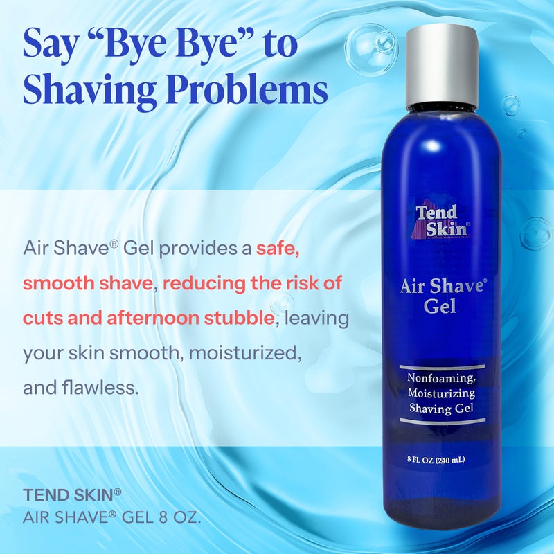 Tend Skin Air Shave Gel Advanced Hydrating & Moisturizing Formula, Provides Natural Protection, Silky Smooth Skin & Seamless Hair Removal, 8 Oz - Image 2