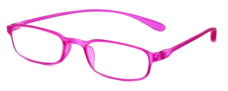 Calabria 718 Flexie Oval Reading Glasses 050 Fuschia MenWomen Bendable Single Power Readers Flexible Durable TR90 Frame