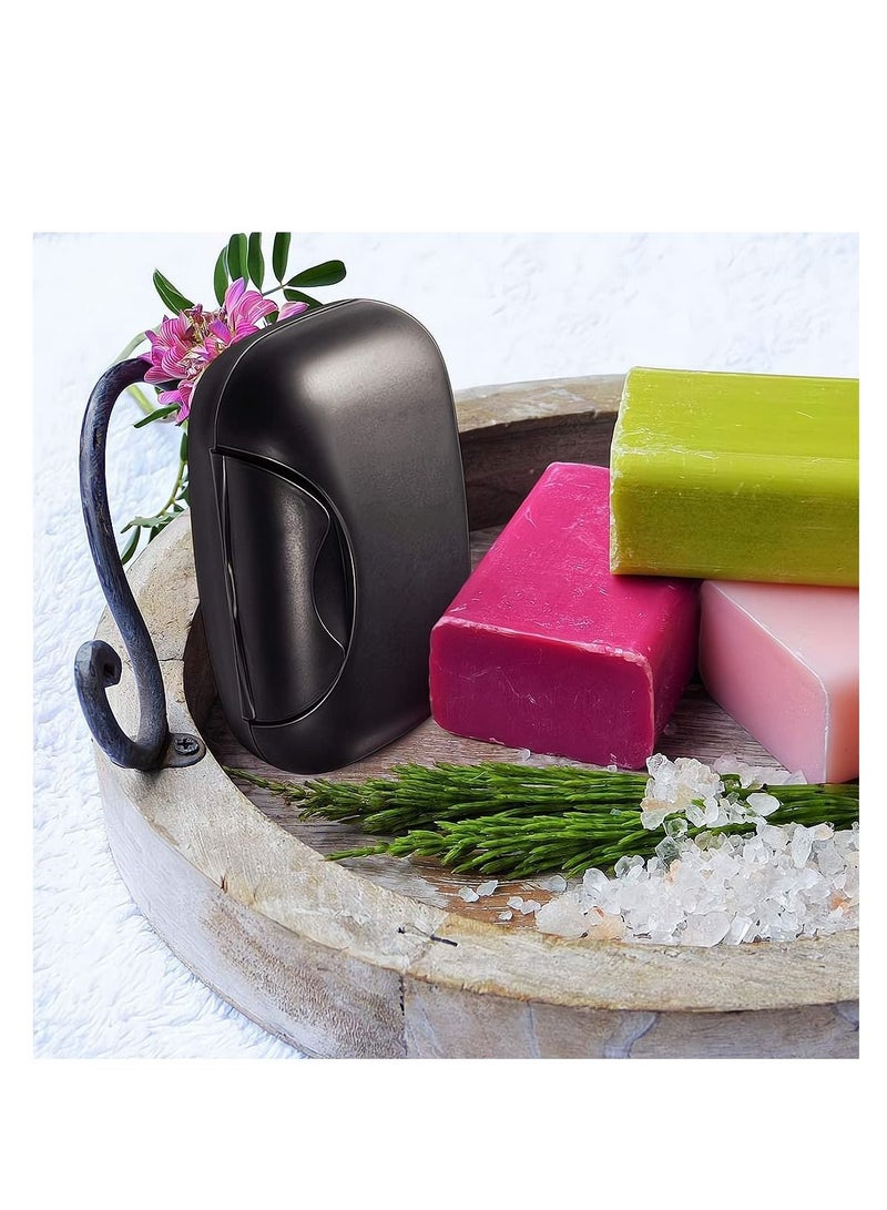 SYOSI Soap Dish Travel Box, 2 Pack Soap Holder with Bubble Foam Soap Bag, Translucent Soap Tray Soap Saver Box Case for Home Travel Outdoor Hiking Bathroom Camping Gym  - Image 2