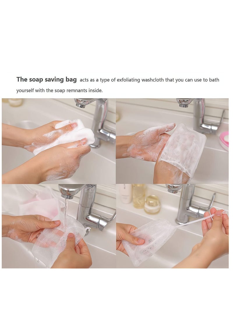 SYOSI Soap Dish Travel Box, 2 Pack Soap Holder with Bubble Foam Soap Bag, Translucent Soap Tray Soap Saver Box Case for Home Travel Outdoor Hiking Bathroom Camping Gym  - Image 4