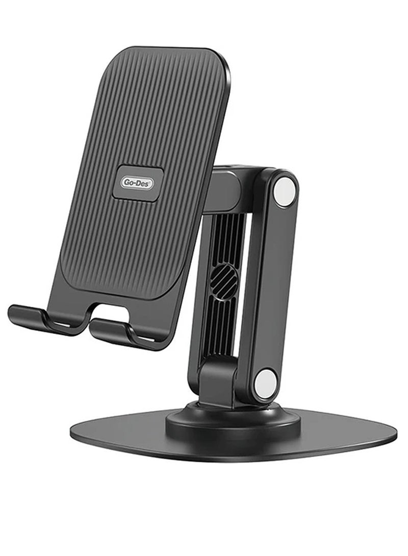 GO-DES Go Des GD-HD757 Collapsible Bracket Double Folding Car Mobile Holder Grey - Image 1