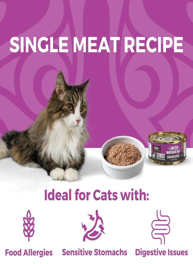KOHA Limited Ingredient Diet Kangaroo Pate for Cats - Single Meat Cat Food for Sensitive Stomachs - Pate Kangaroo Cat Food with No Fillers, 5.5 oz - Trial Pack (3 Cans) - Image 3