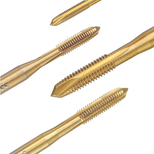 Saipe 7pcs Spiral Point Thread Tap Set M2 M6 Metric Thread Screw Taps HSS Machine Screw Tap Drill Set Screw Tapping Threading Tools - Image 3