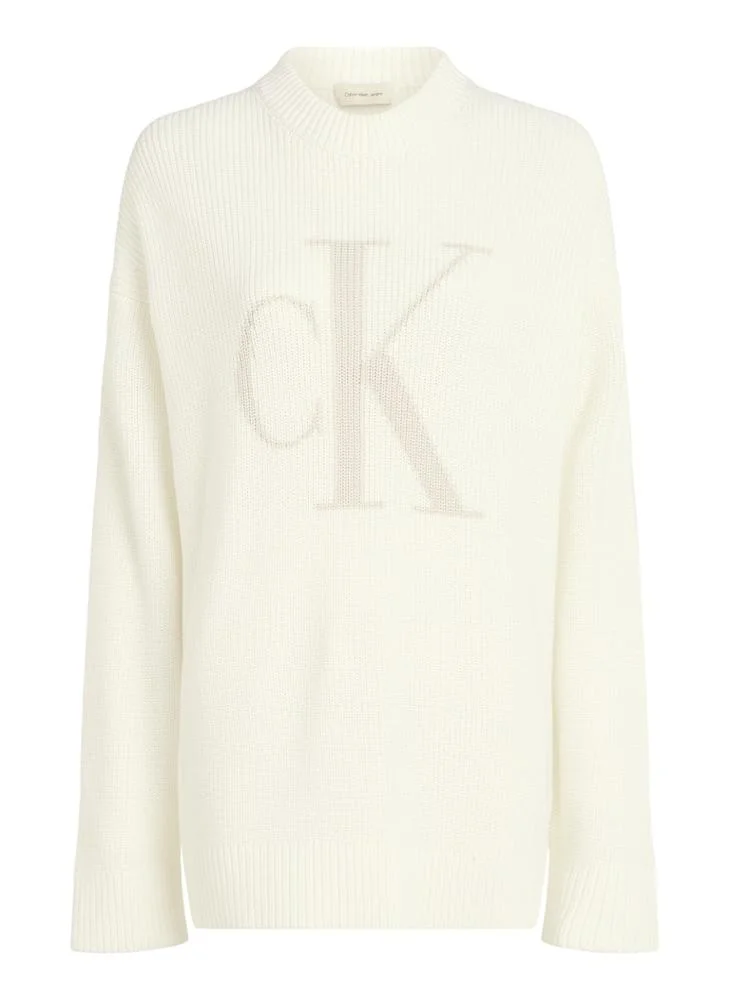 كالفن كلاين جينز Logo Deatil Knitted Sweaters