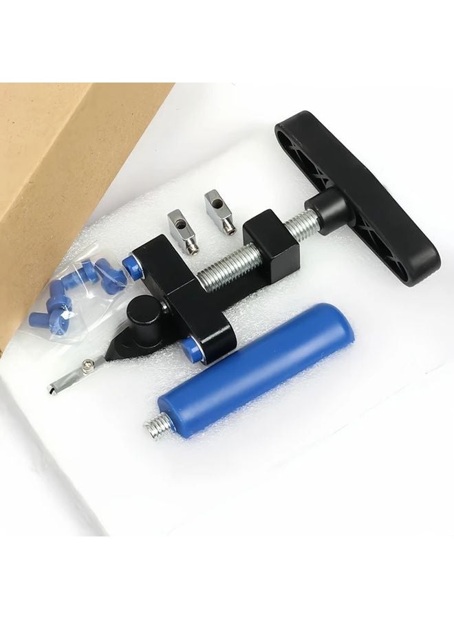 Black Manual Glass Tile Cutter 2 in 1 with Diamond Wheel Adjustable Base Clamp - Image 1
