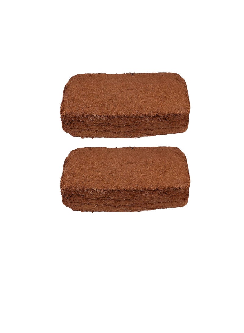 Bestomz 2pcs Coconut Bricks Compressed Coco Peat Brick for Seed Starting Mix Reptiles Garden - Image 1