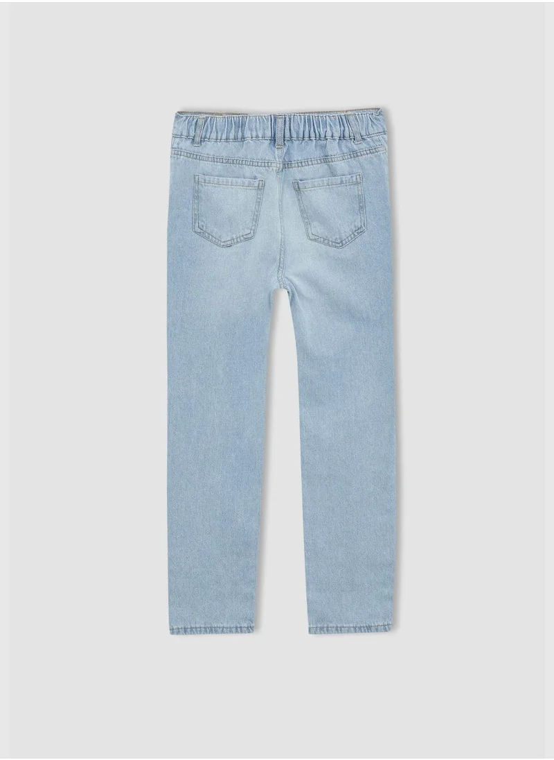 DeFacto Mom Fit Distressed Jean Trousers