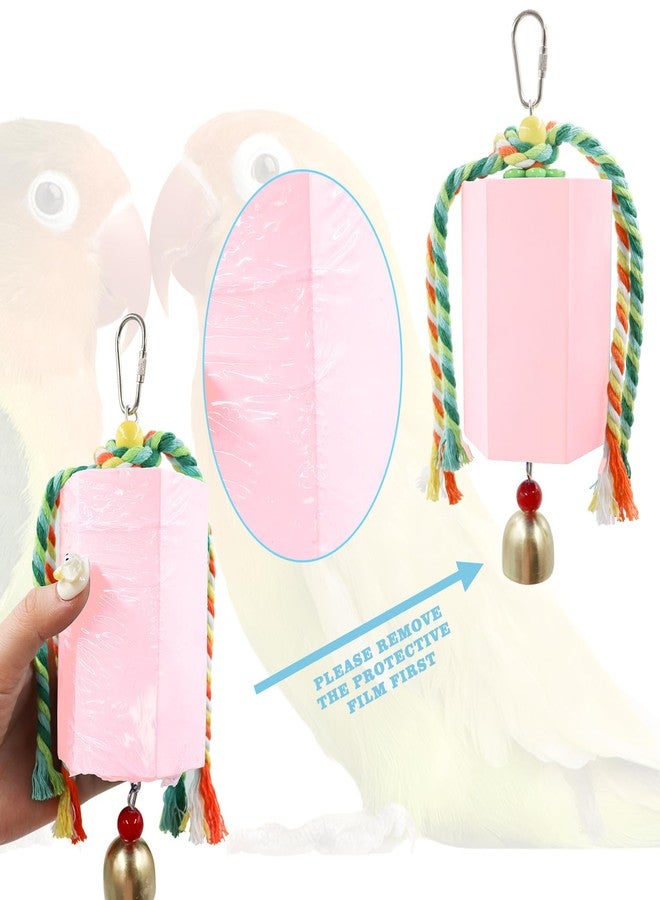 BingegePet Bird Beak Grinding Stone, Parrot Chew Toys with Bells, Parakeet Toys, Cage Accessories for African Grey, Amazon Parrots, Budgies, Cockatiels, Lovebirds, Conures, Quakers, Small to Medium Birds - Image 2