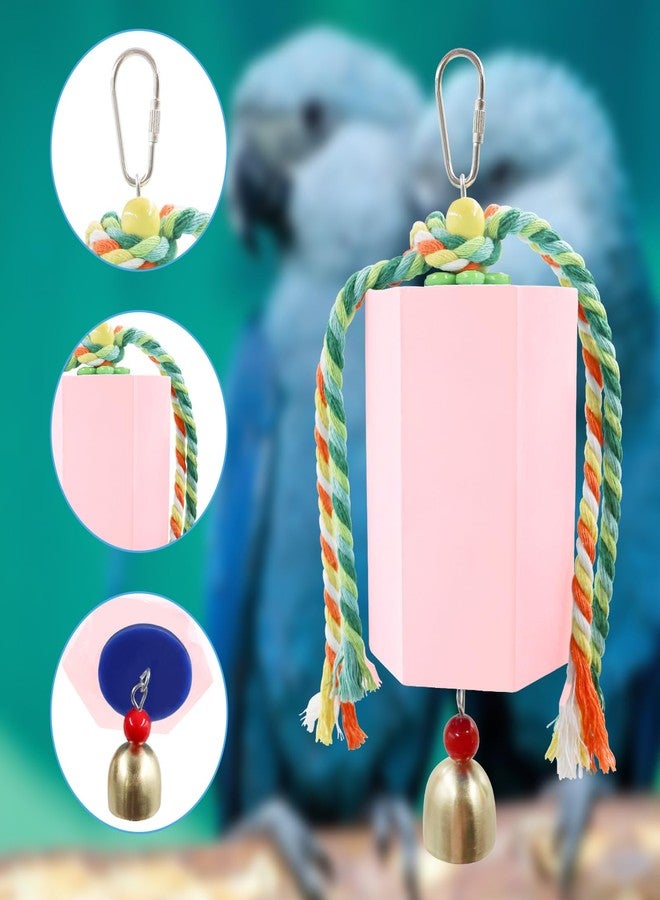 BingegePet Bird Beak Grinding Stone, Parrot Chew Toys with Bells, Parakeet Toys, Cage Accessories for African Grey, Amazon Parrots, Budgies, Cockatiels, Lovebirds, Conures, Quakers, Small to Medium Birds - Image 4
