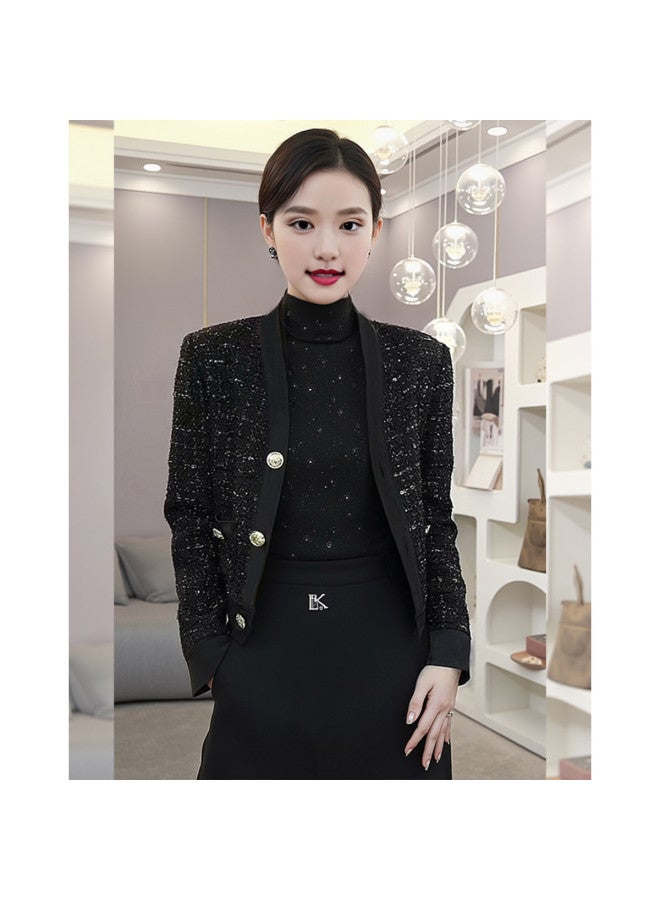 سترة قصيرة متميزة للربيع/الخريف بأسلوب أنيق مشهور - Image 3