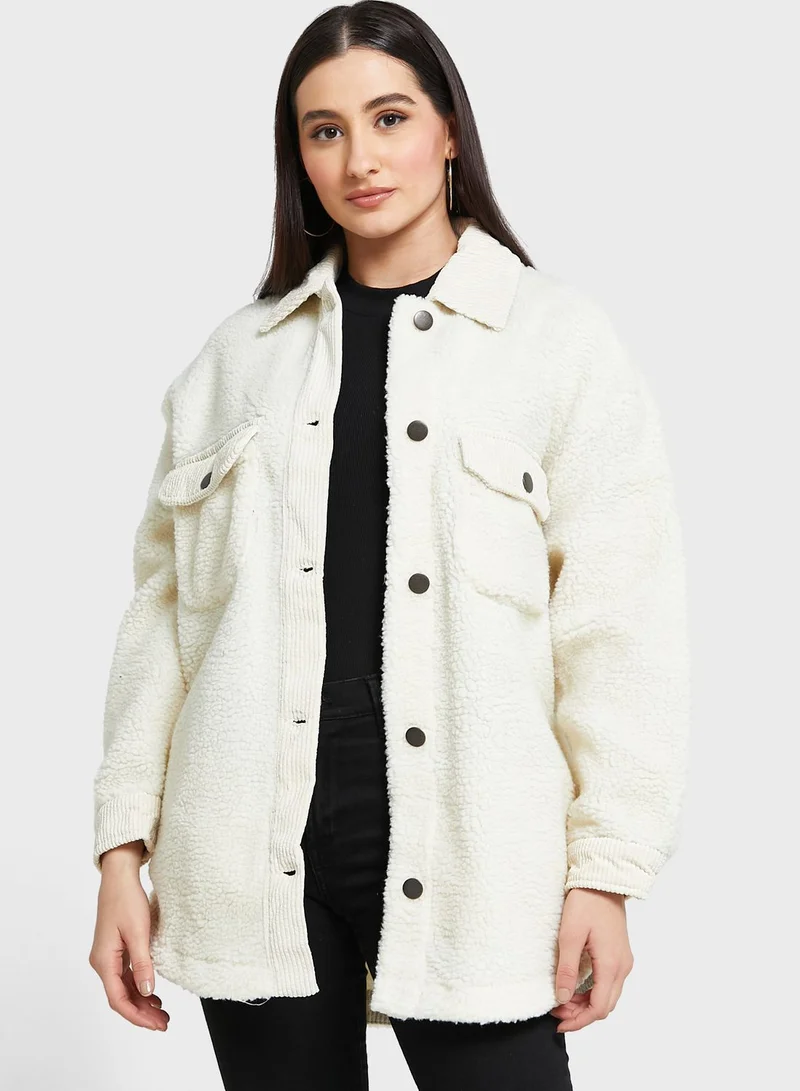 Cotton On Teddy Boxy Shacket