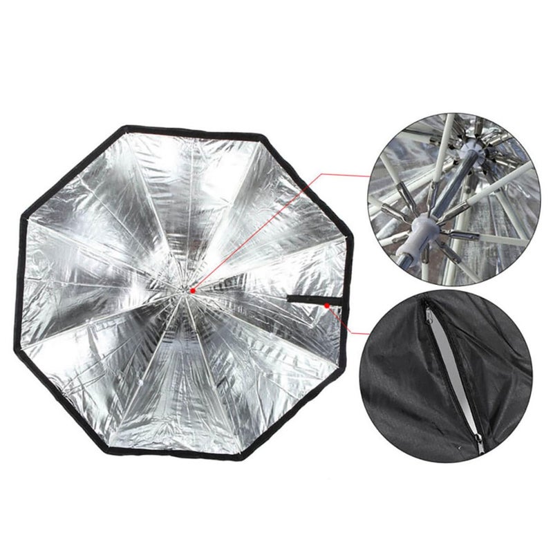 صندوق ضوئي ثماني الأضلاع، صندوق ضوء التصوير، موزع فلاش، معدات إضاءة ستوديو للبورتريه - Image 5