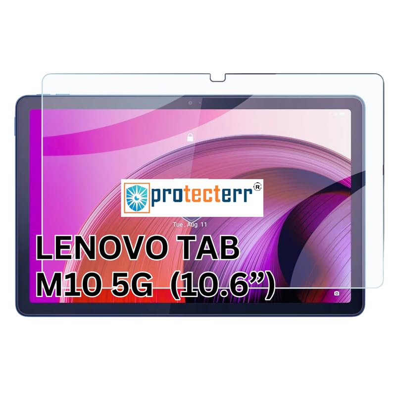 PROTECTERR 1 Pack | Screen Protector Guard for Lenovo Tab M10 5G |10.6 inch - Ultra-Thin, HD Clear, 9H Hardness, Anti-Scratch, Bubble Free, Edge-to-Edge Easy Install (Not Tempered Glass) - Image 1