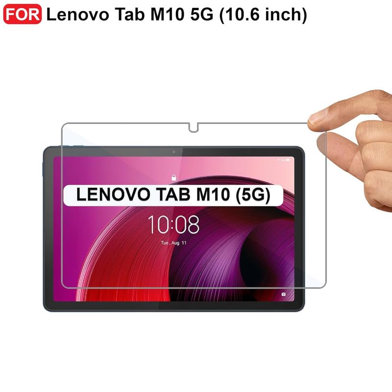 PROTECTERR 1 Pack | Screen Protector Guard for Lenovo Tab M10 5G |10.6 inch - Ultra-Thin, HD Clear, 9H Hardness, Anti-Scratch, Bubble Free, Edge-to-Edge Easy Install (Not Tempered Glass) - Image 2