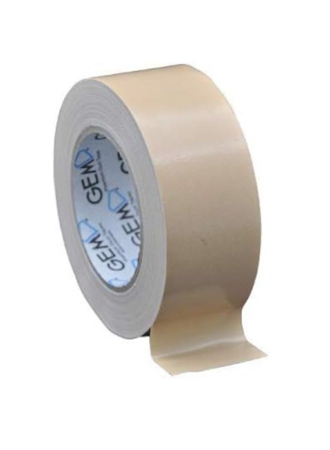 جم شريط لاصق دكت تيب جيم بريميوم، عرض 50 مم، طول 25 متر، لاصق قوي للغاية، لون بيج - Image 2