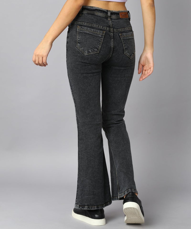 Nifty Women's Denim Wide Leg Jeans (Jean_1452_BLK_36_Black_36) - Image 5