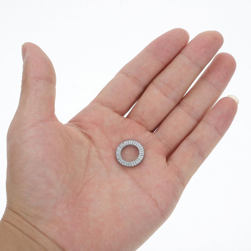 20 Pcs M10 Tapered Double Stack Locking Washers Manganese Steel Vibration Resistant - Image 4