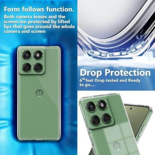 Casotec Crystal Clear Back Case for Motorola Moto Edge 70 5G | Raised Bumps for Camera & Screen Protection | Clear Soft Silicone Back Case Cover for Motorola Moto Edge 70 5G (TPU | Transparent) - Image 5