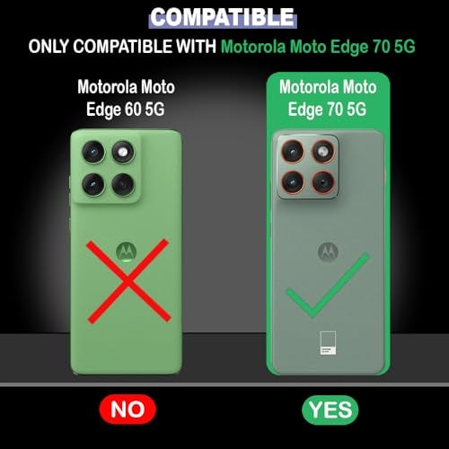 Casotec Crystal Clear Back Case for Motorola Moto Edge 70 5G | Raised Bumps for Camera & Screen Protection | Clear Soft Silicone Back Case Cover for Motorola Moto Edge 70 5G (TPU | Transparent) - Image 2
