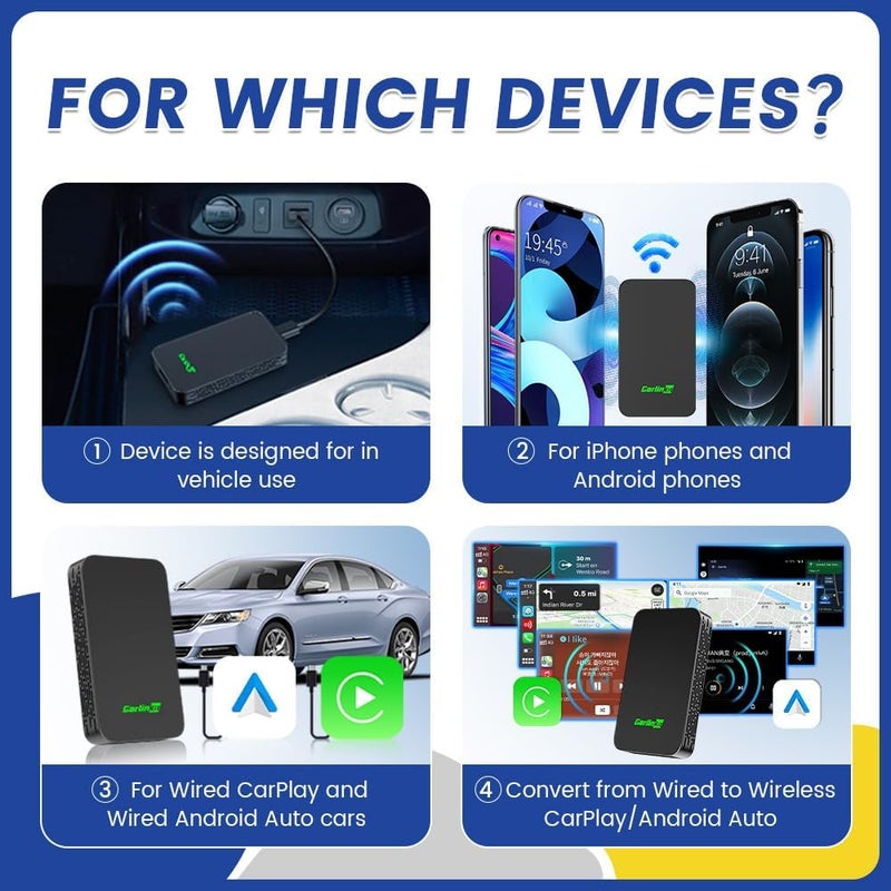 Carlinkit 5.0 2air Wireless CarPlay & Android Auto Wireless Adapter - Image 2