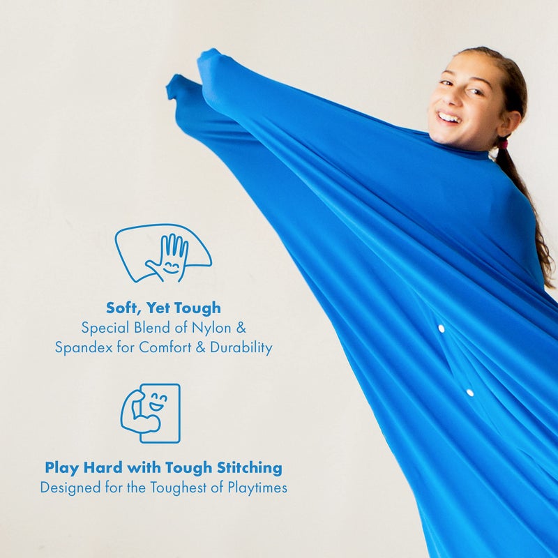 Harkla Body Sock - Sensory Socks for Kids - Stretchable Sack to Help Kids Relax and Focus - Easy to Wash Breathable Sensory Full Body Sock for Children - Small 40" x 27" - Image 4