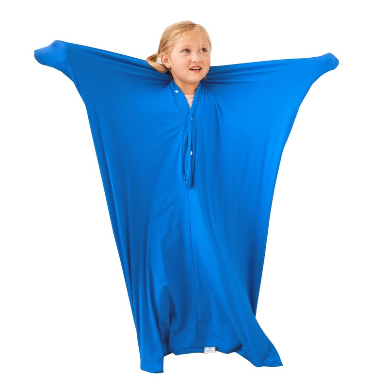 Harkla Body Sock - Sensory Socks for Kids - Stretchable Sack to Help Kids Relax and Focus - Easy to Wash Breathable Sensory Full Body Sock for Children - Small 40" x 27" - Image 1