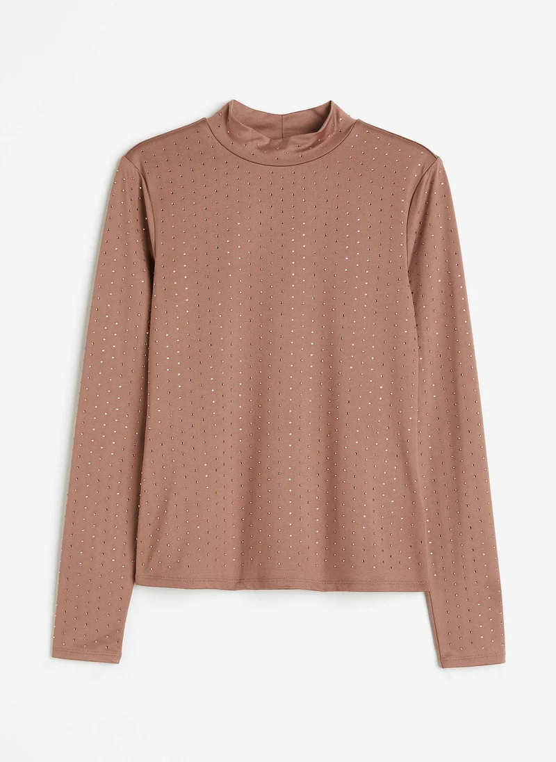 H&M Rhinestone Embellished Top