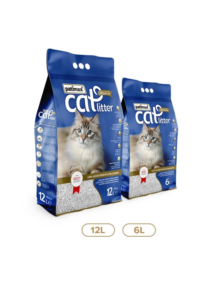 Patimax Premium Ultra Clumping Cat Litter Soap Fragrance 12L - Image 2